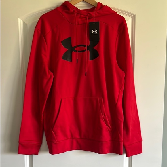 NWT Under Armour Men's Red Hoodie size medium - Picture 1 of 5